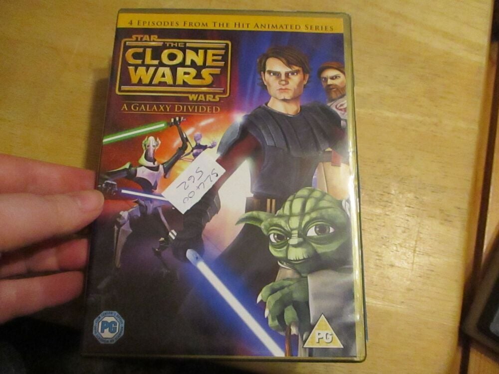 Star Wars - The Clones Wars- A Galaxy Divided - DVD - FP/FS Disc - VGC Case - Pal (S2400562)