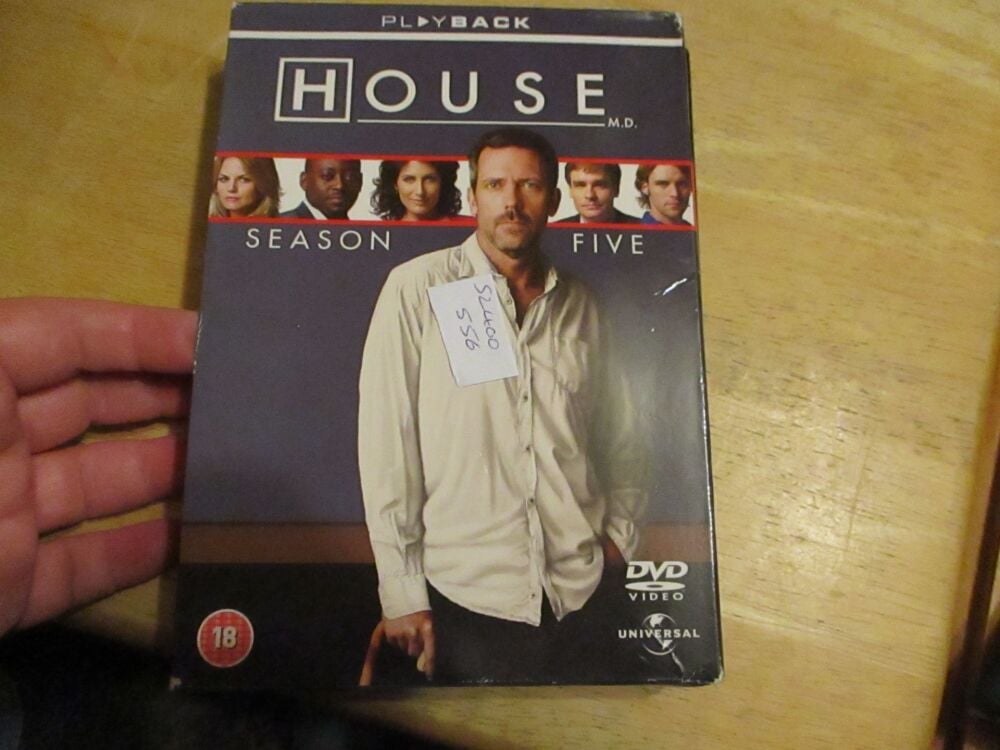 House M.D - Season Five Complete (Discs 5+6 Missing) - DVD - LN Disc - VGC Case - Pal (S2400556)