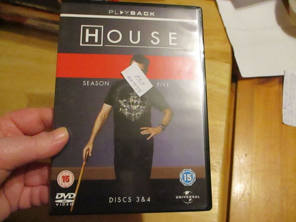 House M.D - Season Five Complete (Disc 3 ONLY) - DVD - Dusty/FP Disc - VGC Case - Pal (S2400557)