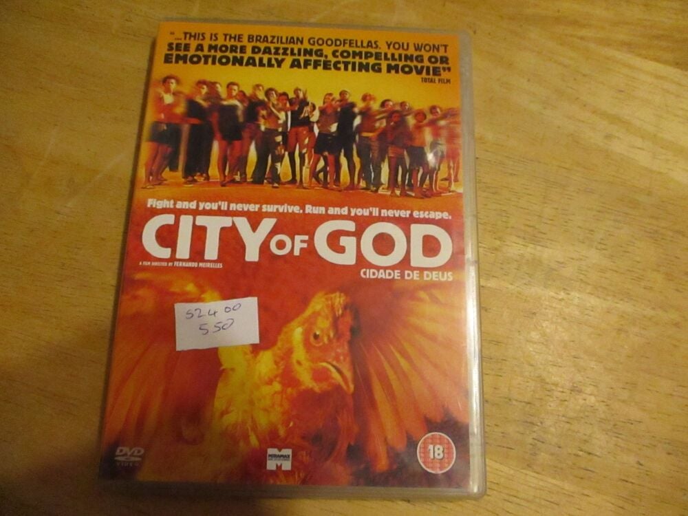 City Of God - DVD - FP/VLSS Disc - VGC Case - Pal (S2400550)