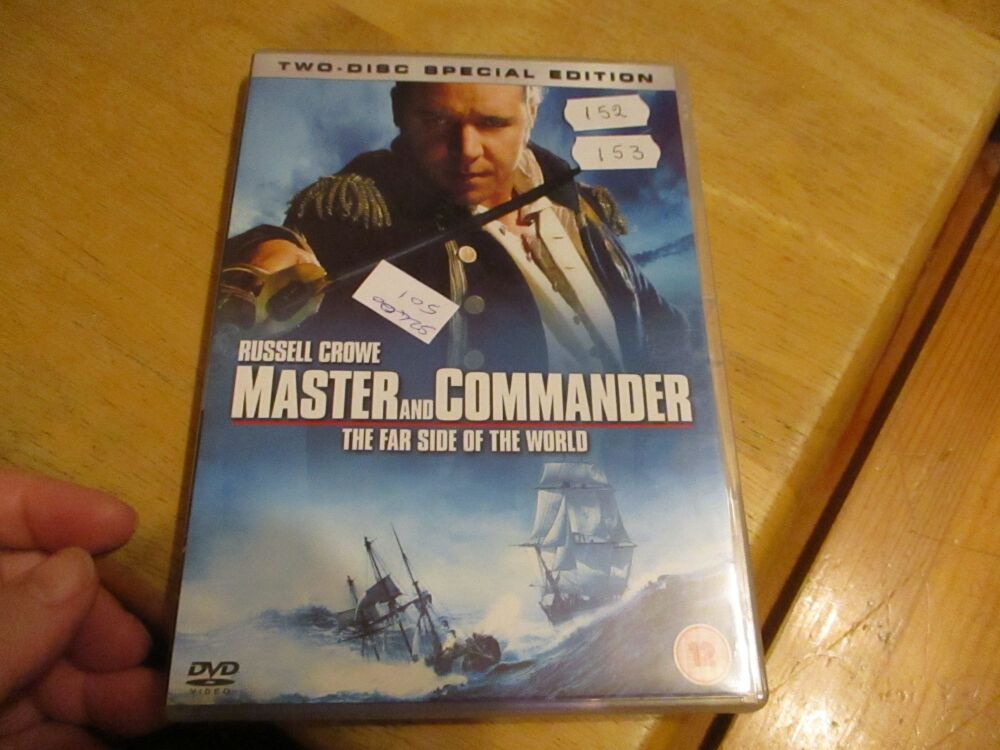 Master and Commander - The Far Side Of The World - DVD - Dusty/HSM Disc - VGC Case - Pal (S2400501)