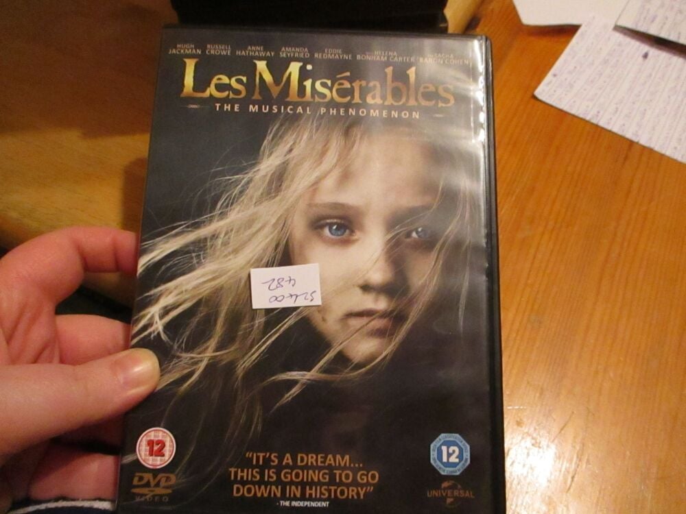 Les Miserables - DVD - Dusty Disc - VGC Case - Pal (S2400482)