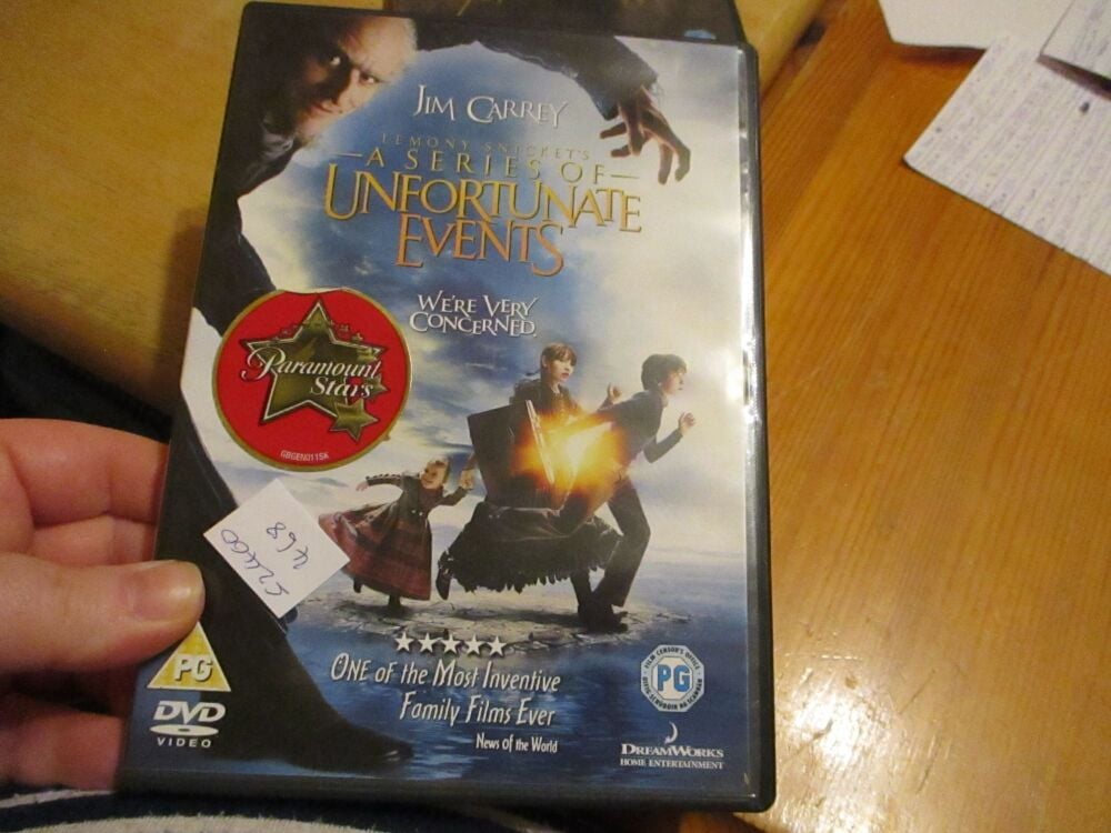 Lemony Snickets - A Series Of Unfortunate Events - DVD - FP/FS Disc - VGC Case - Pal (S2400468)