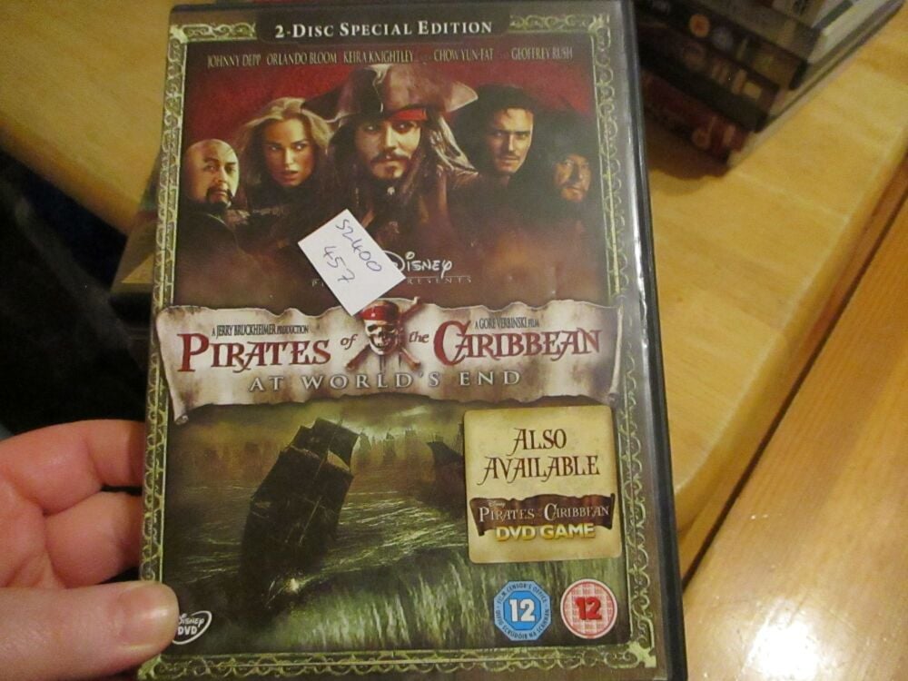 Pirates Of The Caribbean - At World's End 2 Disc Special Edition - DVD - HSM/Dusty Disc - VGC Case - Pal (S2400457)