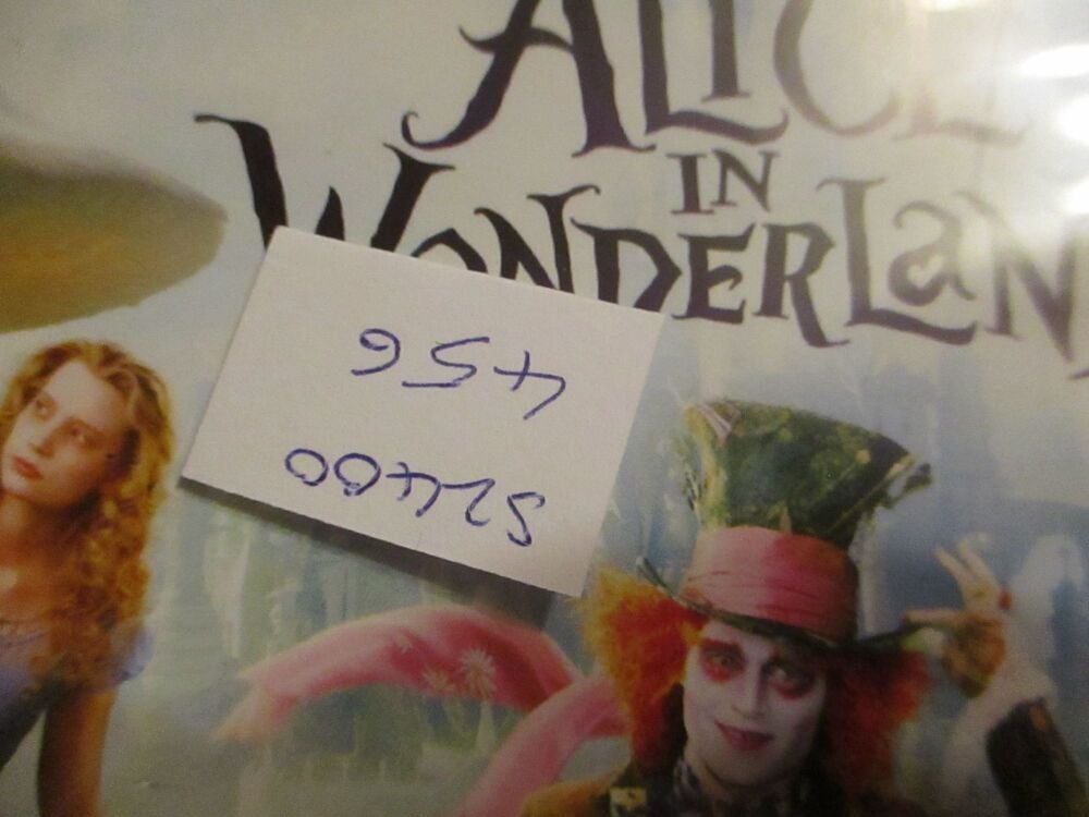 Alice In Wonderland - Johnny Depp - DVD - LN Disc - VGC Case - Pal (S2400456)