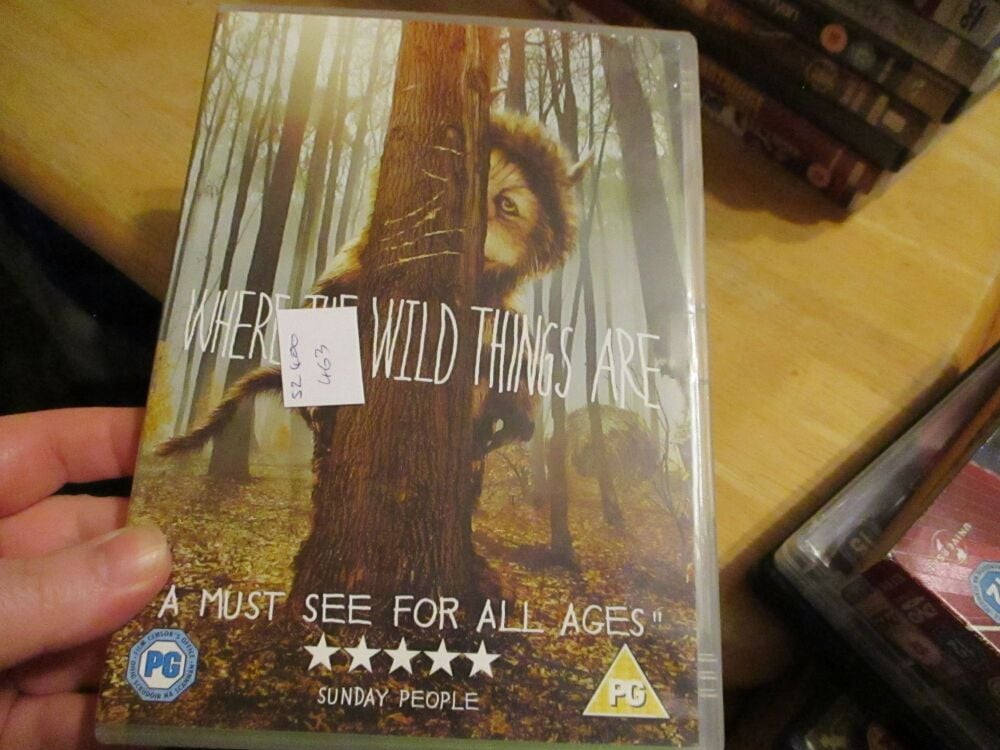 Where The Wild Things Are - DVD - Cloudy/Dusty Disc - VGC Case - Pal (S2400463)