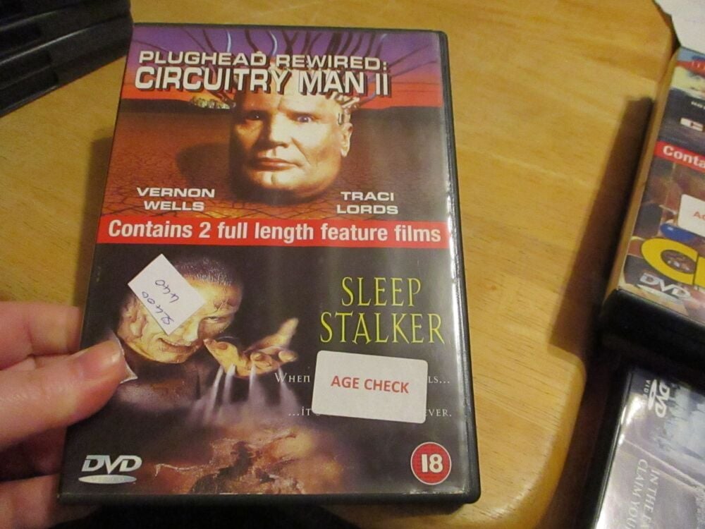 Plughead Rewired:Circuitry Man 2 / Sleep Stalkers - DVD - Dusty Disc - VGC Case - Pal (S2400440)