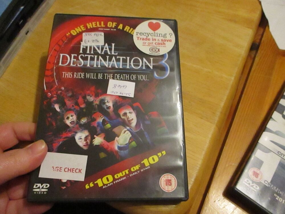 Final Destination 3 - DVD - FS Disc - VGC Case - Pal (S2400448)