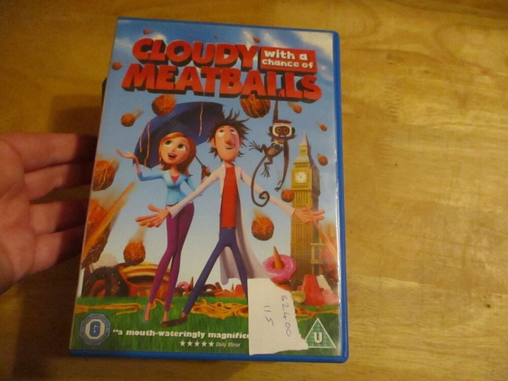 Cloudy With A Chance Of Meatballs - DVD - FP Disc - VGC Case - Pal (S2400115)