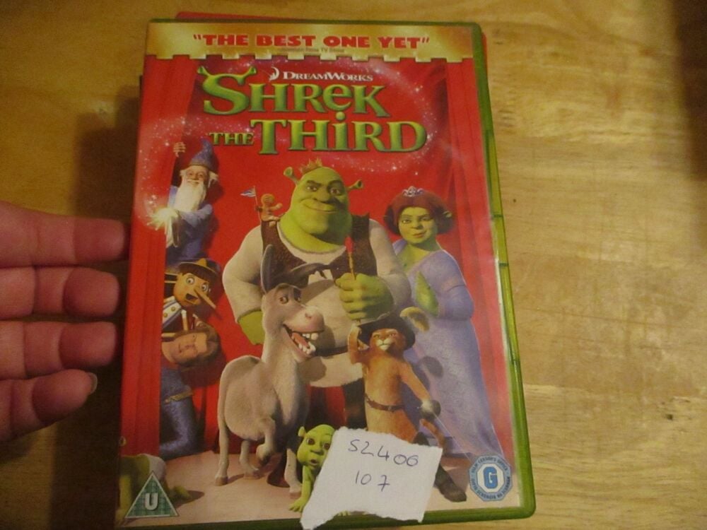 Shrek The Third - DVD- LN Disc - VGC Case - Pal (S2400107)