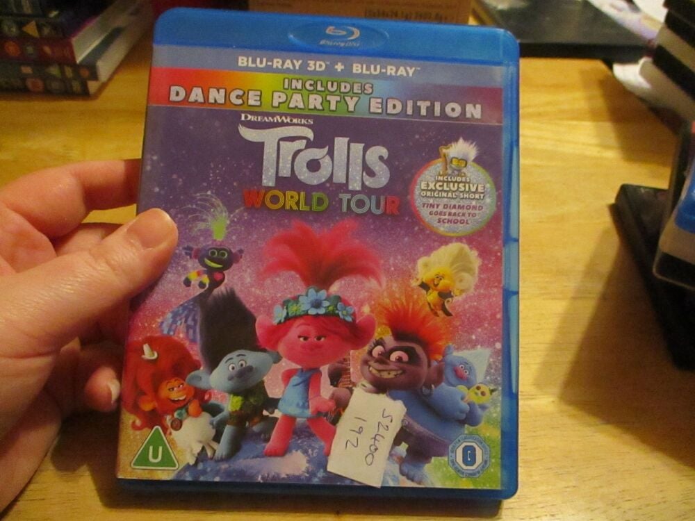 Dreamworks Trolls World Tour - Includes Dance Party Edition - Bluray/3D - FP/LN Disc - VGC Case - Pal (S2400192)