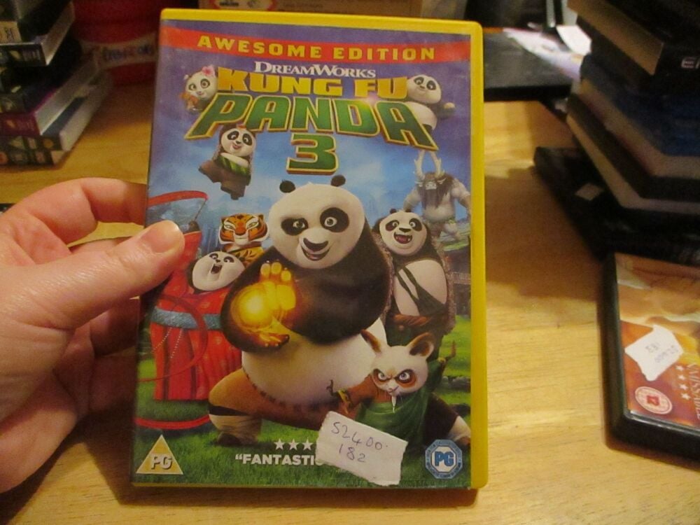 Kung Fu Panda 3 - Awesome Edition - DVD - LN Disc - VGC Case - Pal (S2400182)