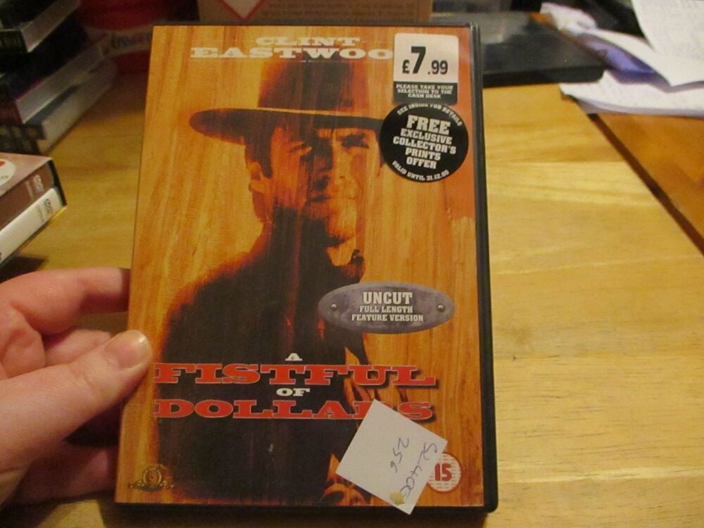 A Fistful Of Dollars - Uncut Full Length Feature Version - DVD - LN Disc - VGC Case - Pal (S2400256)