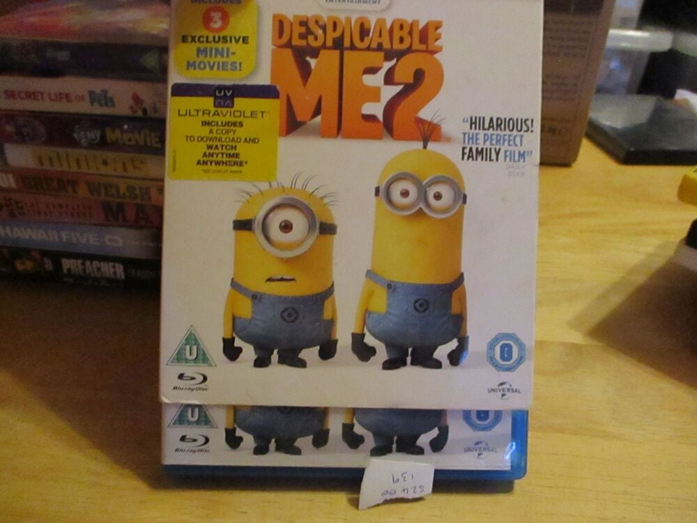 Despicable Me 2 - Bluray- LN Disc - VGC Case - Pal (S2400139)