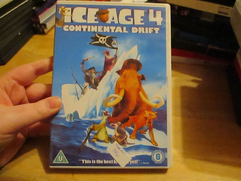 Ice Age 4 - Continental Drift -  DVD - FP/FS Disc - VGC Case - Pal (S2400350)