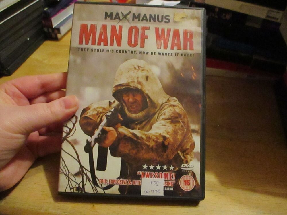 Max Manus - Man Of War- DVD- LN Disc - VGC Case - Pal (S2400341)