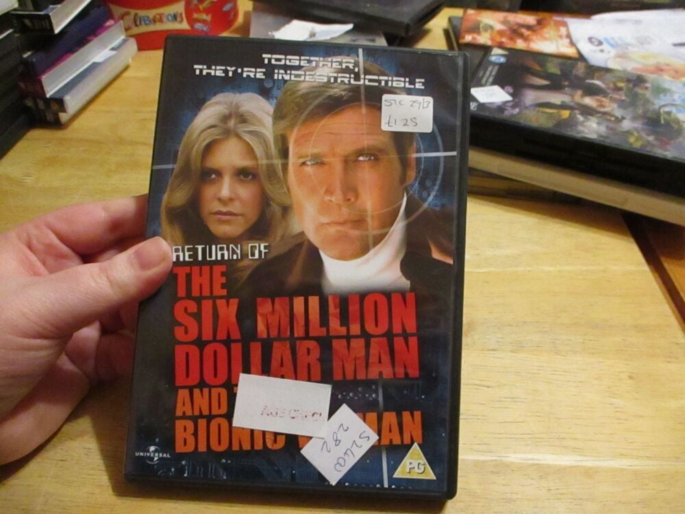 Return Of The Six Million Dollar Man And The Bionic Woman  - DVD- LN Disc - VGC Case - Pal (S2400282)