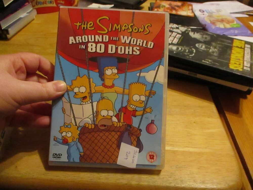 The Simpsons - Around The World In 80 D'ohs - DVD - HFP/VLSS Disc - VGC Case - Pal (S2400209)