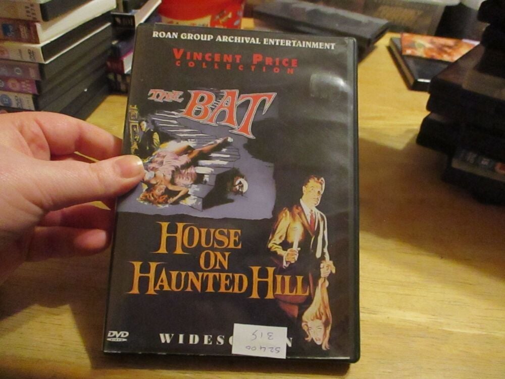 The Bat / House On Haunted Hill - DVD - LN/VLSS Disc - VGC Case - NTSC (S2400315)