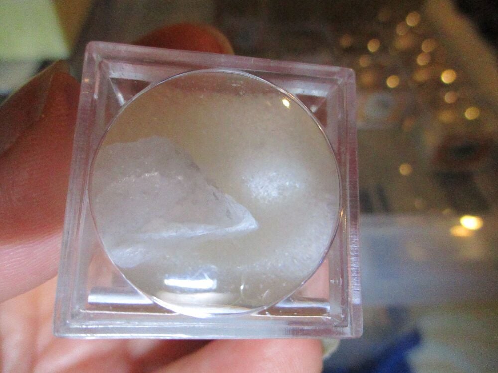 Quartz Mineral/Gem Stone Fragment in Display Magnification Box