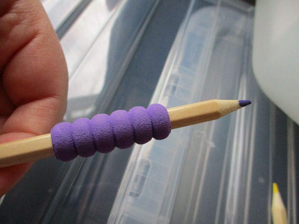 Purple Colouring Loose Single Pencil with Soft Grip - Back To School / Office Supply