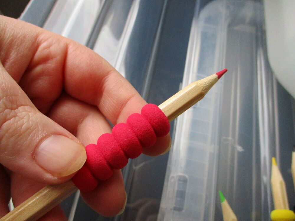 Red Colouring Loose Single Pencil with Soft Grip - Back To School / Office Supply