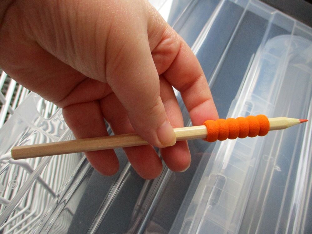 Orange Colouring Loose Single Pencil with Soft Grip - Back To School / Office Supply