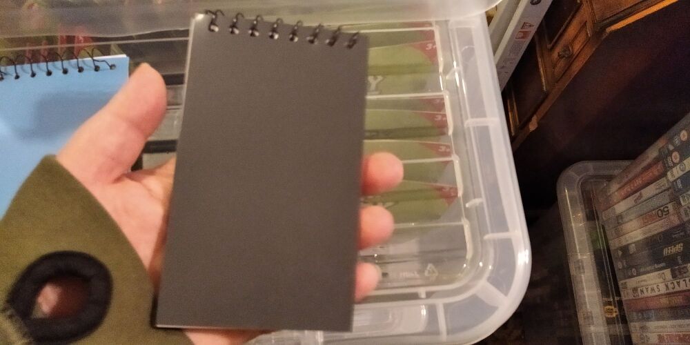50pg Black Mini Notepad - Back To School / Office Supply