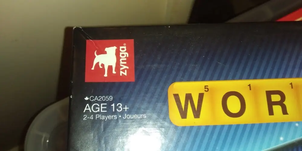 HASBRO Gaming Words with Friends Game Board Complete But Box Tatty