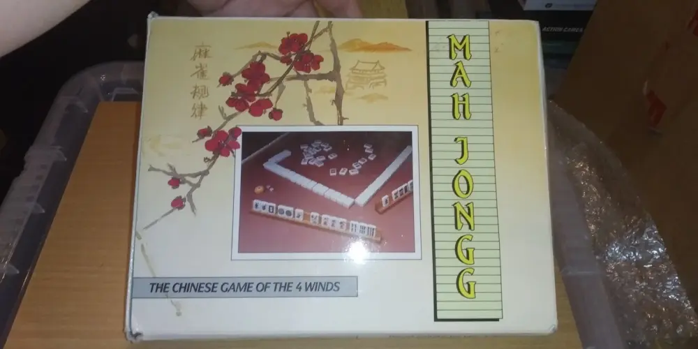 VINTAGE FAMILY TILE BOARD GAME MAH JONGG 4 WINDS Brand New Sealed Gibson Games