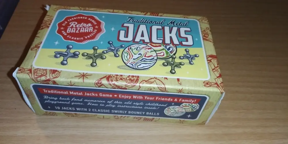 Retro Bazaar traditional metal jacks - brand new in box - sealed