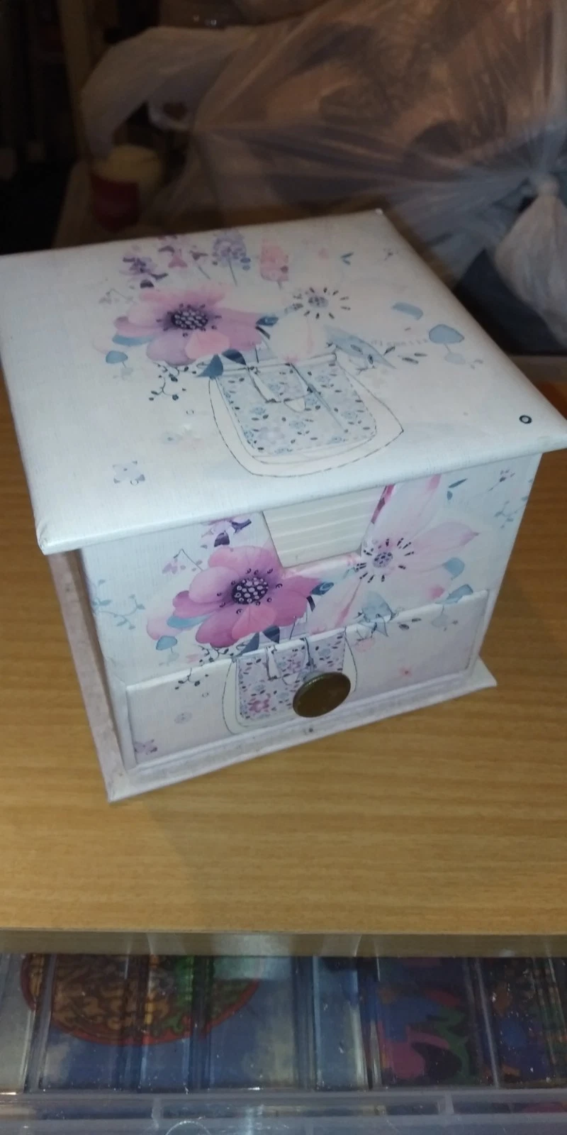 Flower Jars Memo Note Writing Pad Drawer Tidy