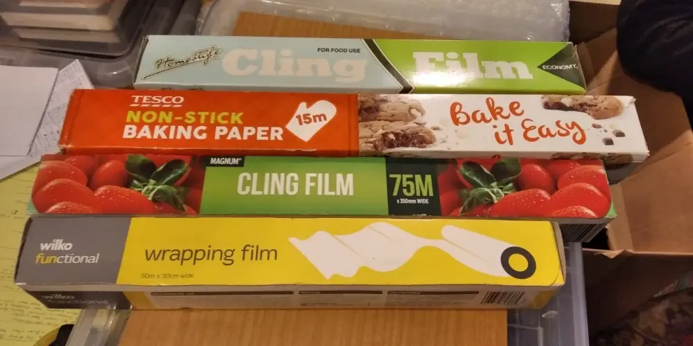Kitchen Clearance 3 Cling Film + 1 Baking Paper - Bundle - Sealed Packets