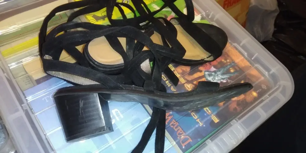 Size 6 Black Pretty little thing Shoes Tie Up The Leg Style