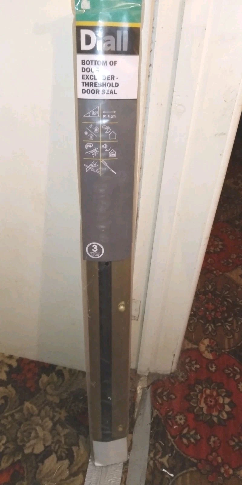 Diall Bottom Of Door Excluder Threshold Door Seal - Brand New Sealed