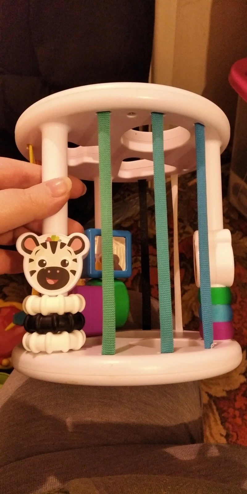 Kids2Inc shape sorter Fun Toy. Only 1 Cube. Still Lots Of Fun. Beads Attach