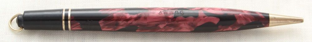 8729 Conway Stewart Nippy No.2R Propelling Pencil in Burgundy Marble.