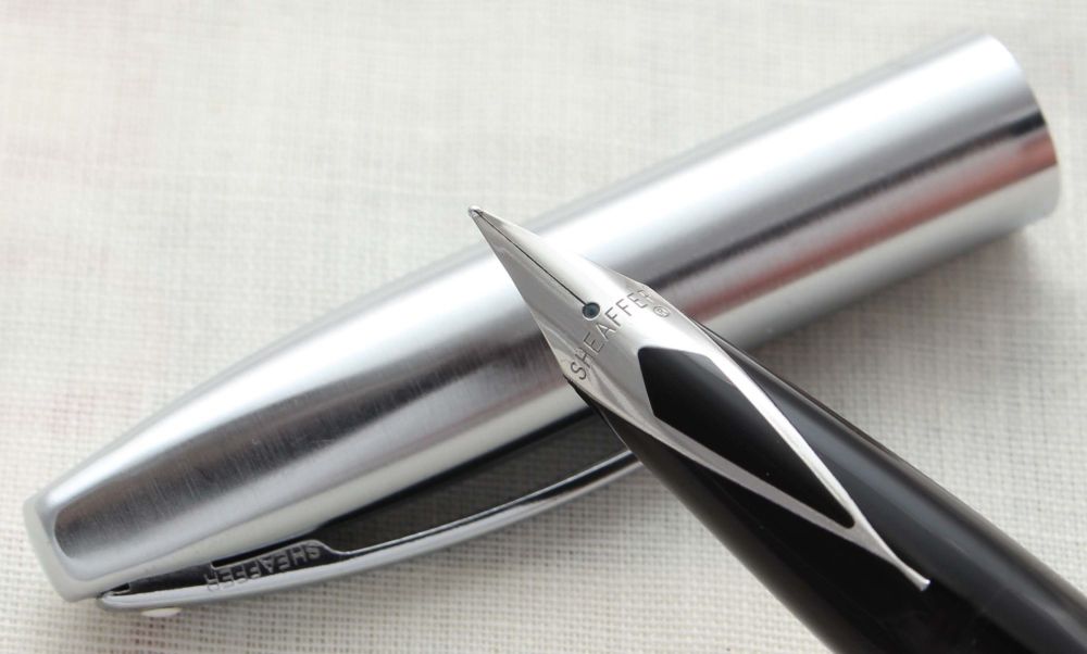 8832 Sheaffer Imperial Fountain Pen in Brushed Stainless Steel, Smooth Fine