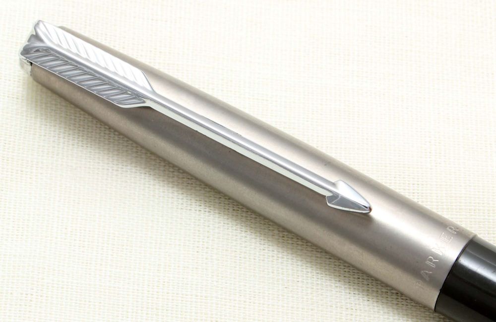 8199 Parker 61 MkI Propelling Pencil in Grey with a frosted Lustraloy cap. 