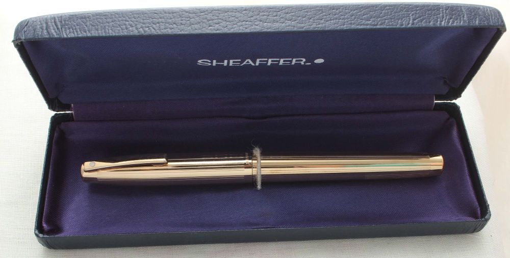 8906 Sheaffer Imperial Fountain Pen in Rolled Gold, Medium FIVE STAR Nib.