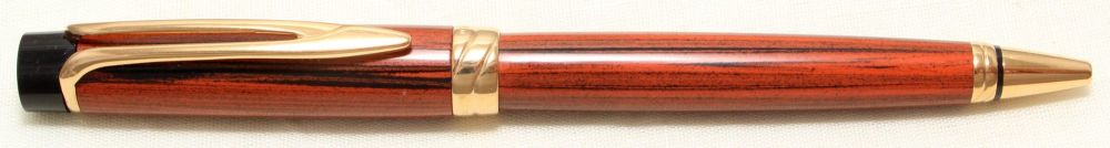 9011 Watermans Liaison Ballpoint in Woodgrain with Gold Filled trim.