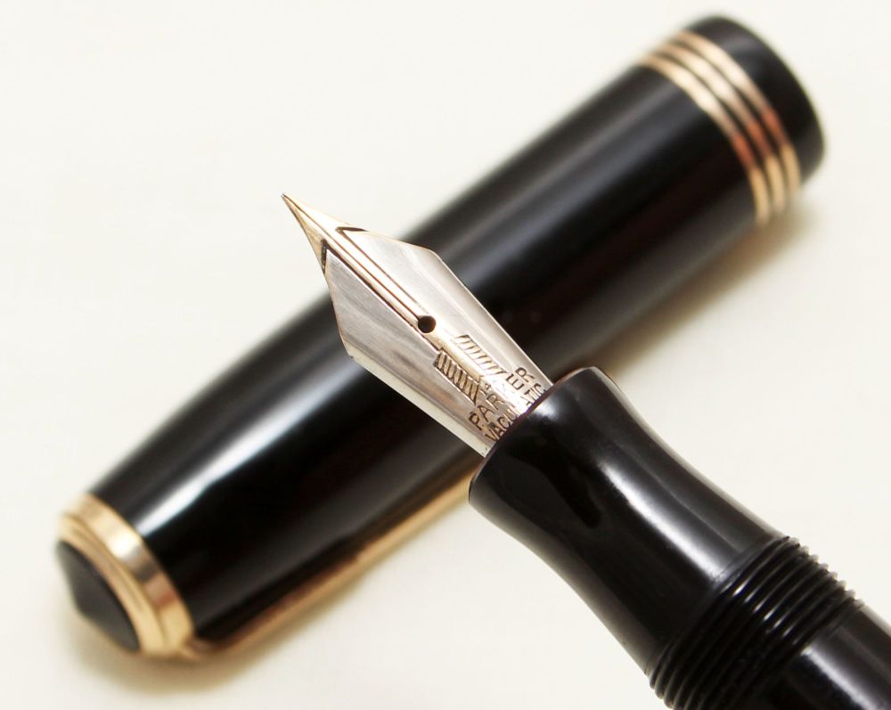 9133 Parker Vacumatic Major Fountain Pen in Classic Black, Extra Fine FIVE 