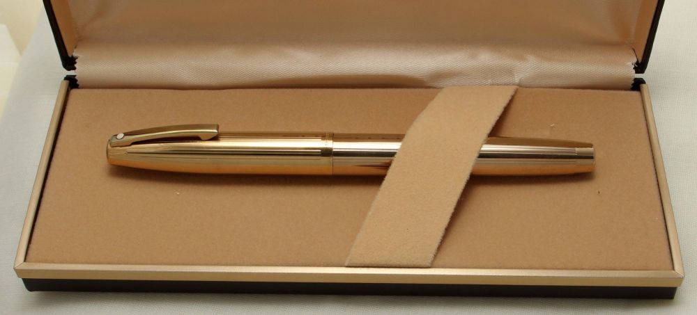 9208 Sheaffer Imperial 777 Rolled Gold Fountain Pen. Smooth Medium FIVE STA
