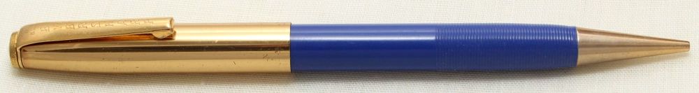 9227 Eversharp Symphony 1605 Propelling Pencil in Ribbed Blue with G/F Trim
