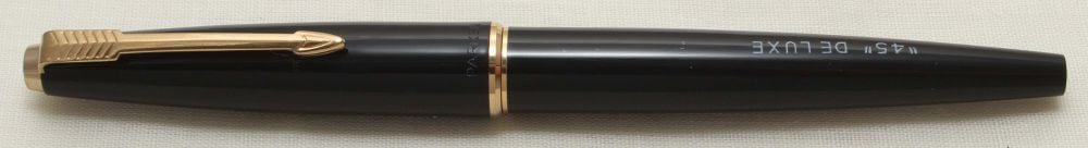 9077 Parker 45 GT in Black. Smooth Fine FIVE STAR Nib. Mint with Chalk Mark