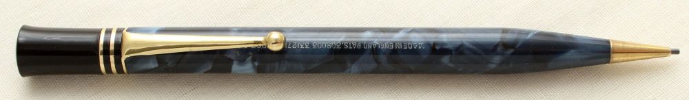 9482 Conway Stewart Duro Point Propelling Pencil in Blue Marble.
