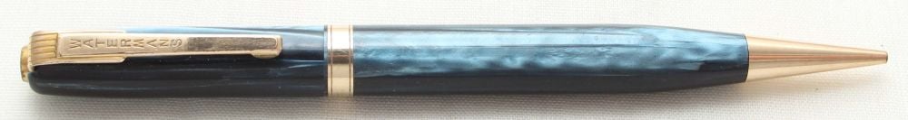 9603 Watermans Propelling Pencil in Striated Blue Marble.