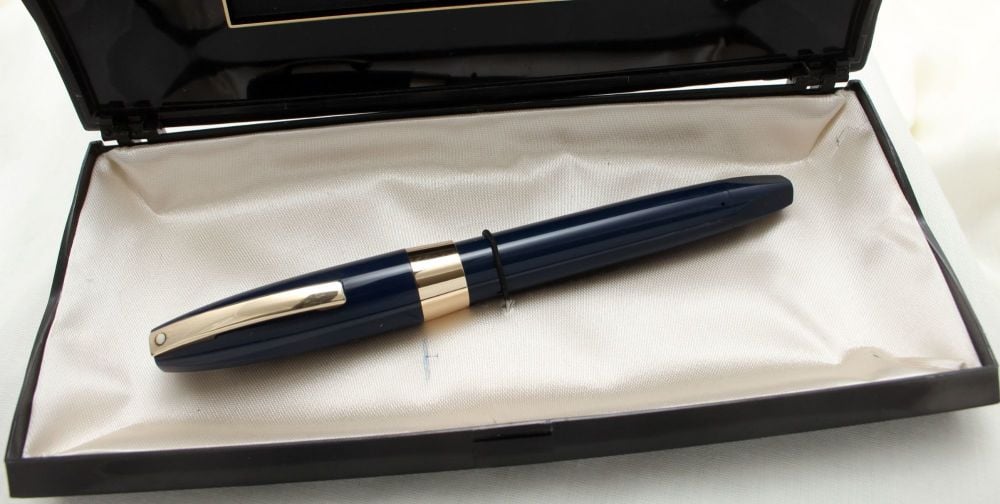 9760 Sheaffer PFM III Fountain Pen in Blue with gold filled trim. Superb Me
