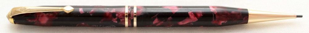 9852 Conway Stewart No.18 Propelling Pencil in Burgundy Marble.