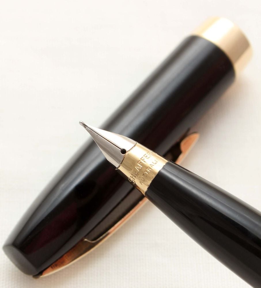 9975 Sheaffer Imperial Touchdown Fountain Pen in Classic Black, Smooth Fine